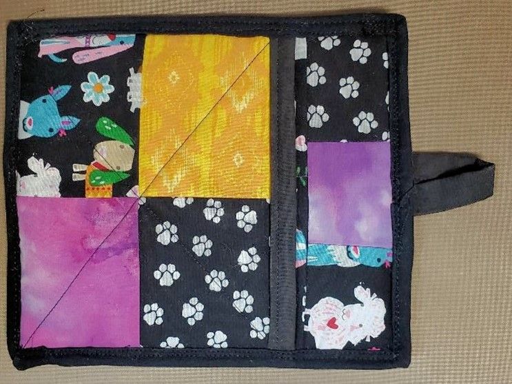 Machine quilting potholder project
