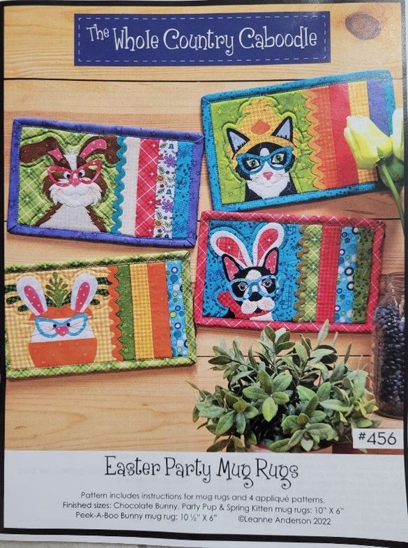 Mug rug quilting project