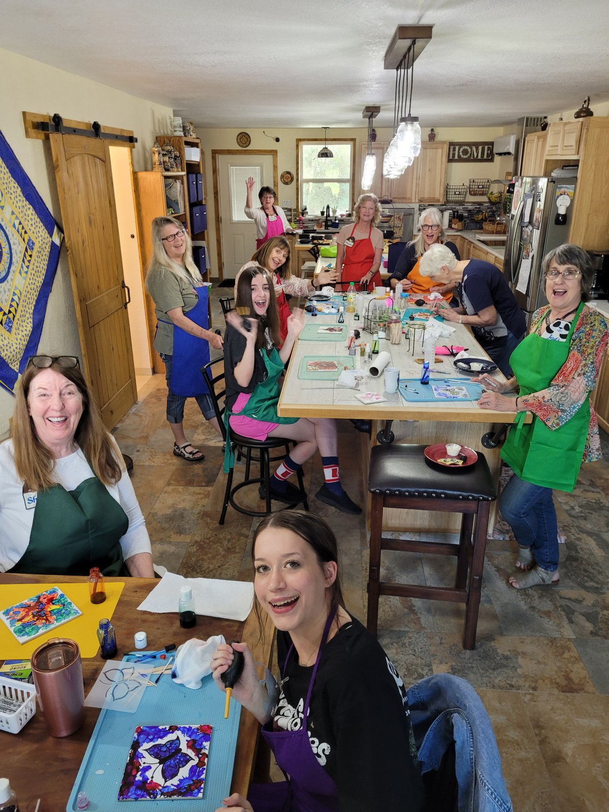 Students learning together